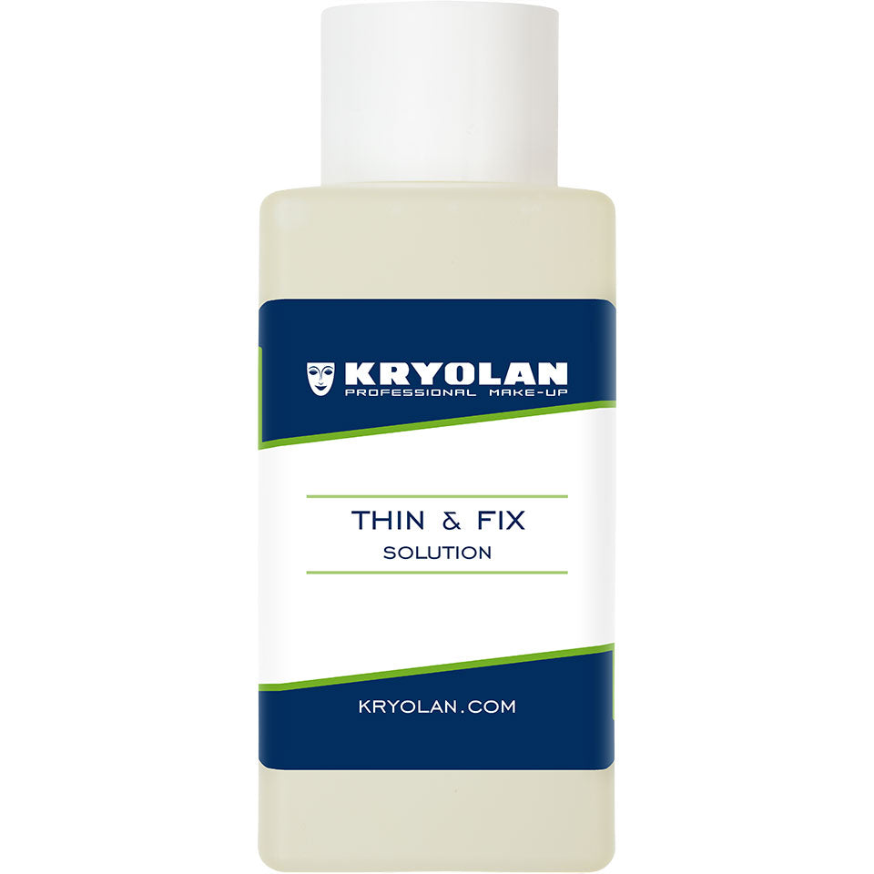 KRYOLAN Thin & Fix Solution – Verdünner, Aktivator & Sealer für FX Color, 50ml
