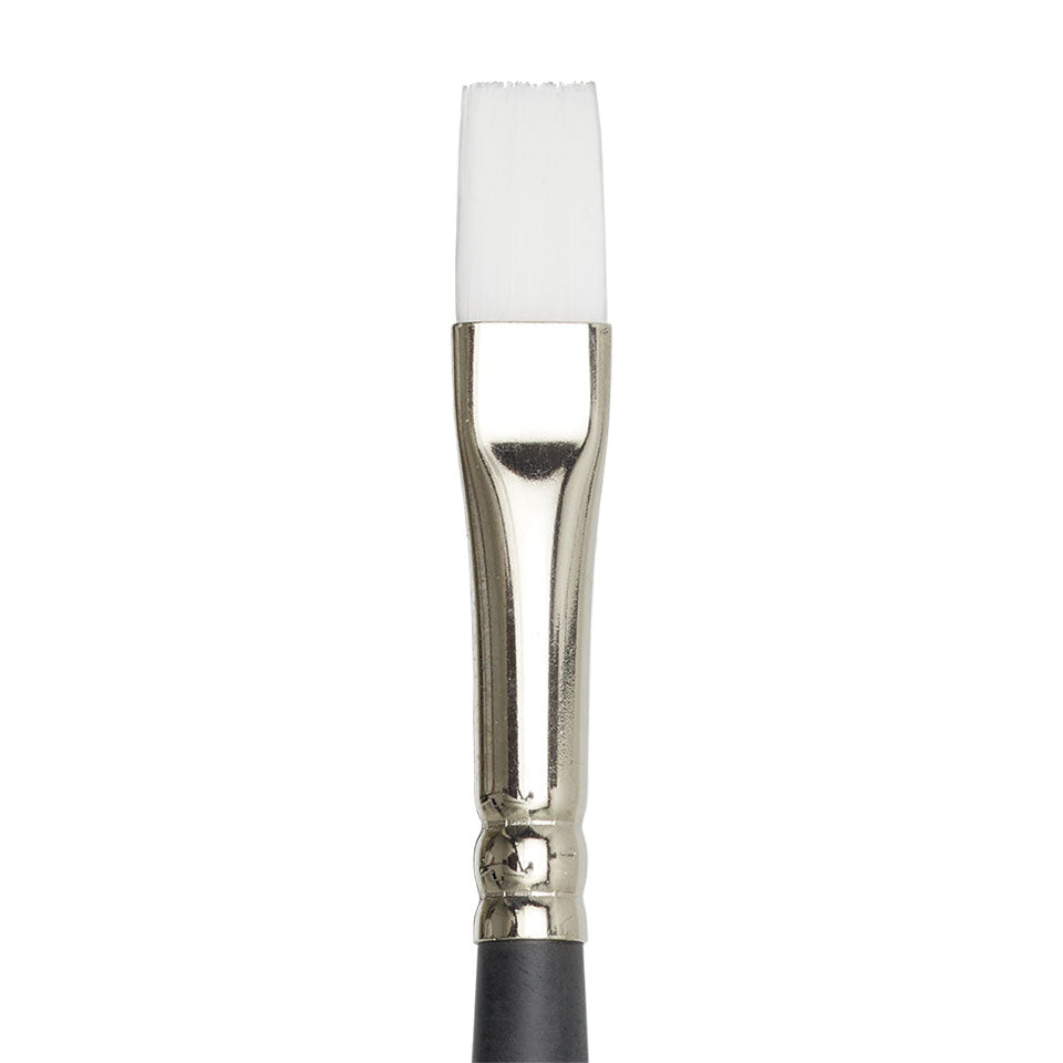 KRYOLAN Training Brush – Synthetikpinsel für Creme & Aquacolor, Größe 6, Detailansicht Pinselkopf