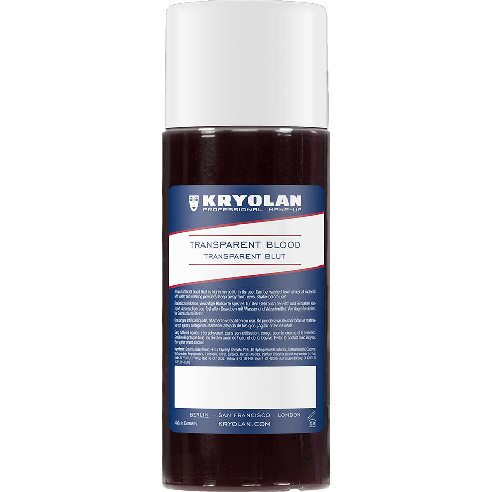 KRYOLAN Transparentblut dark – für Film, TV & Theater, 250ml