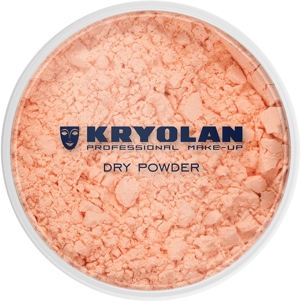 KRYOLAN Trockenpuder TP 2 – Mattierender Fixierpuder, 100g, Dose geschlossen