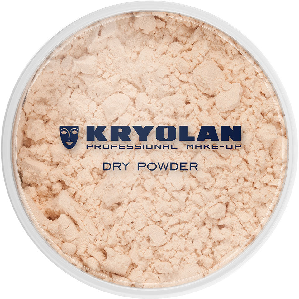 KRYOLAN Trockenpuder TP 5 – Mattierender Fixierpuder, 100g, Dose geschlossen