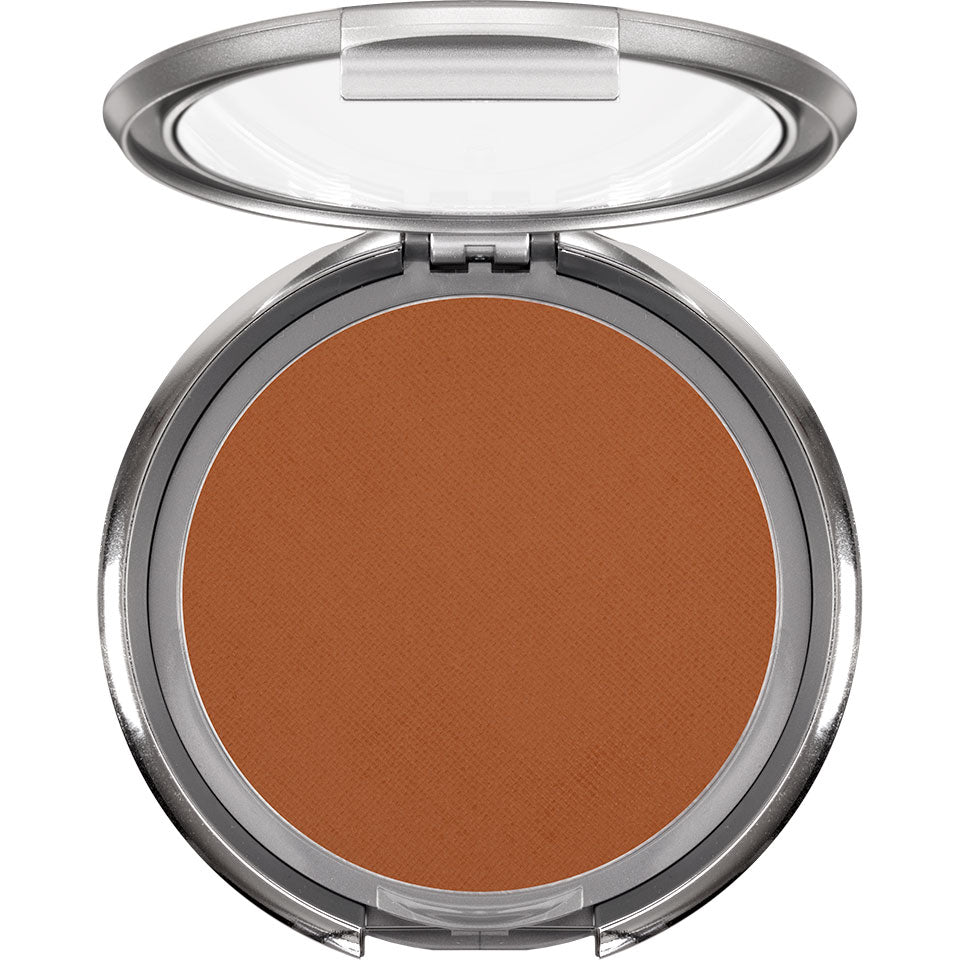 KRYOLAN Ultra Cream Powder 8w – Ultrafeines Kompakt-Puder, 10g, Spiegeldose offen