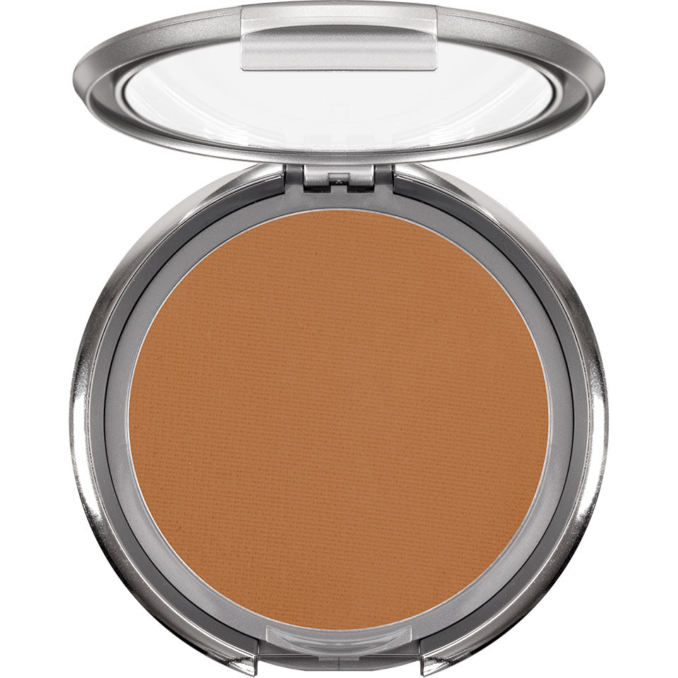 KRYOLAN Ultra Cream Powder LO – Ultrafeines Kompakt-Puder, 10g, Spiegeldose offen