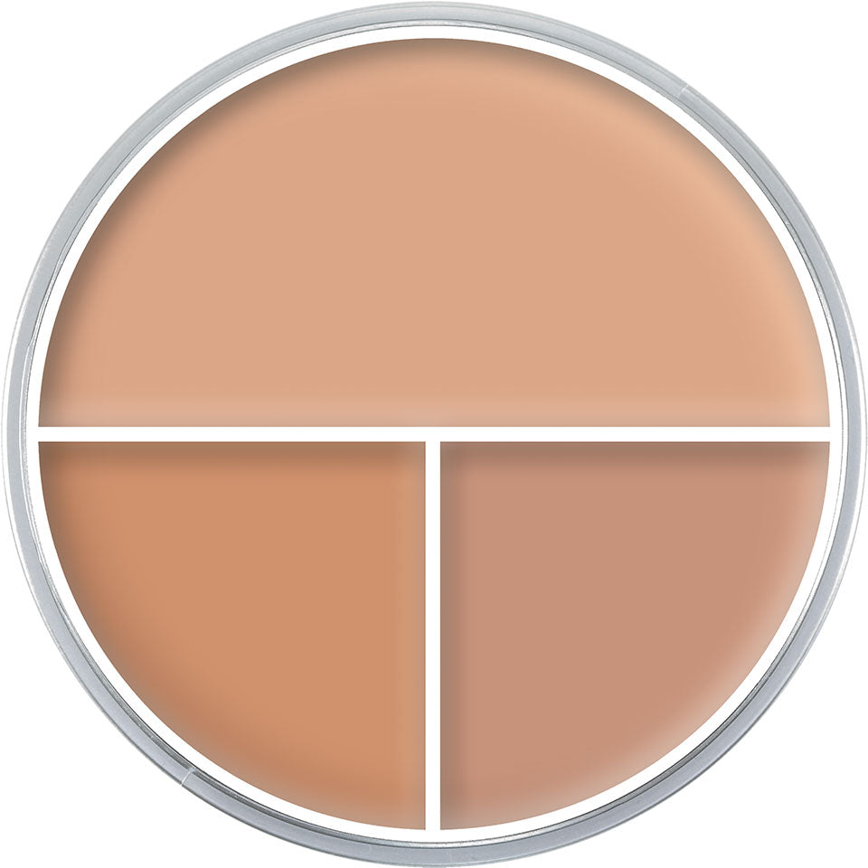 KRYOLAN Ultra Foundation Trio Variante M – Creme Make-up mit hoher Deckkraft, 40g