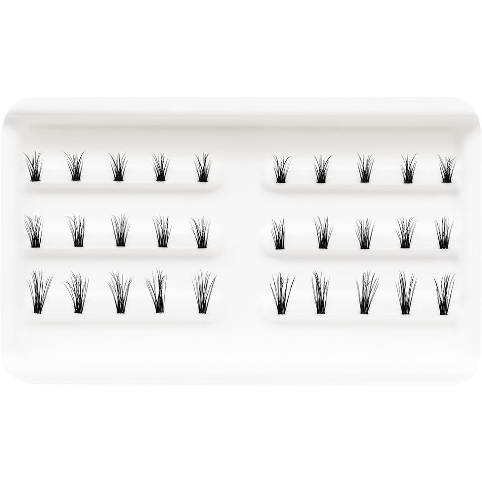 KRYOLAN Ultrafine Clusters – Natürliche Wimpernverdichtung vegan, -, Wimpernbüschel verschiedene Längen in Verpackung