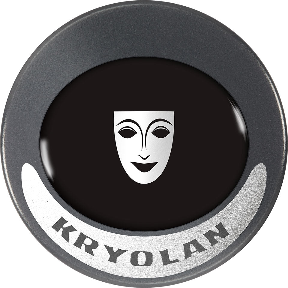 KRYOLAN Ultrafoundation black – Profi-Creme-Make-up für makellosen Teint, 15g, Dose geschlossen