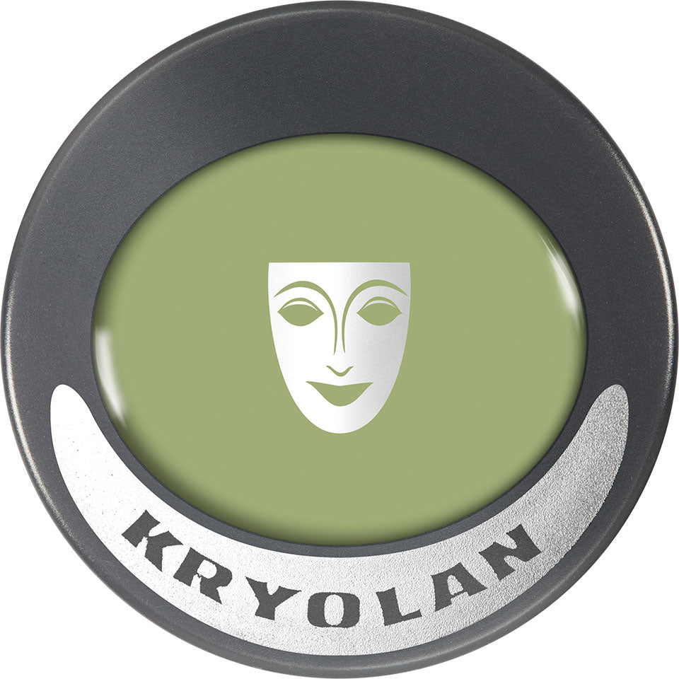 KRYOLAN Ultrafoundation green neutralizer – Profi-Creme-Make-up für makellosen Teint, 15g, Dose geschlossen