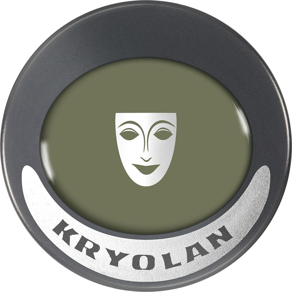KRYOLAN Ultrafoundation grey green – Profi-Creme-Make-up für makellosen Teint, 15g, Dose geschlossen