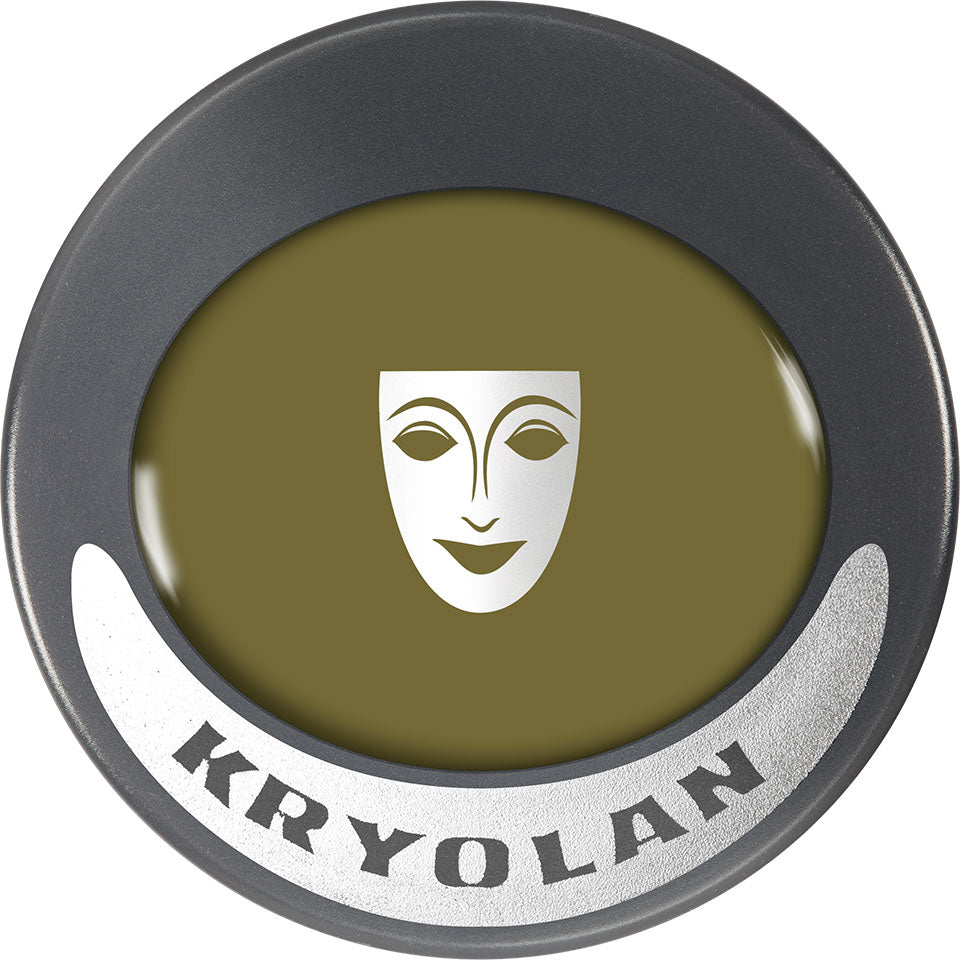 KRYOLAN Ultrafoundation pea green – Profi-Creme-Make-up für makellosen Teint, 15g, Dose geschlossen