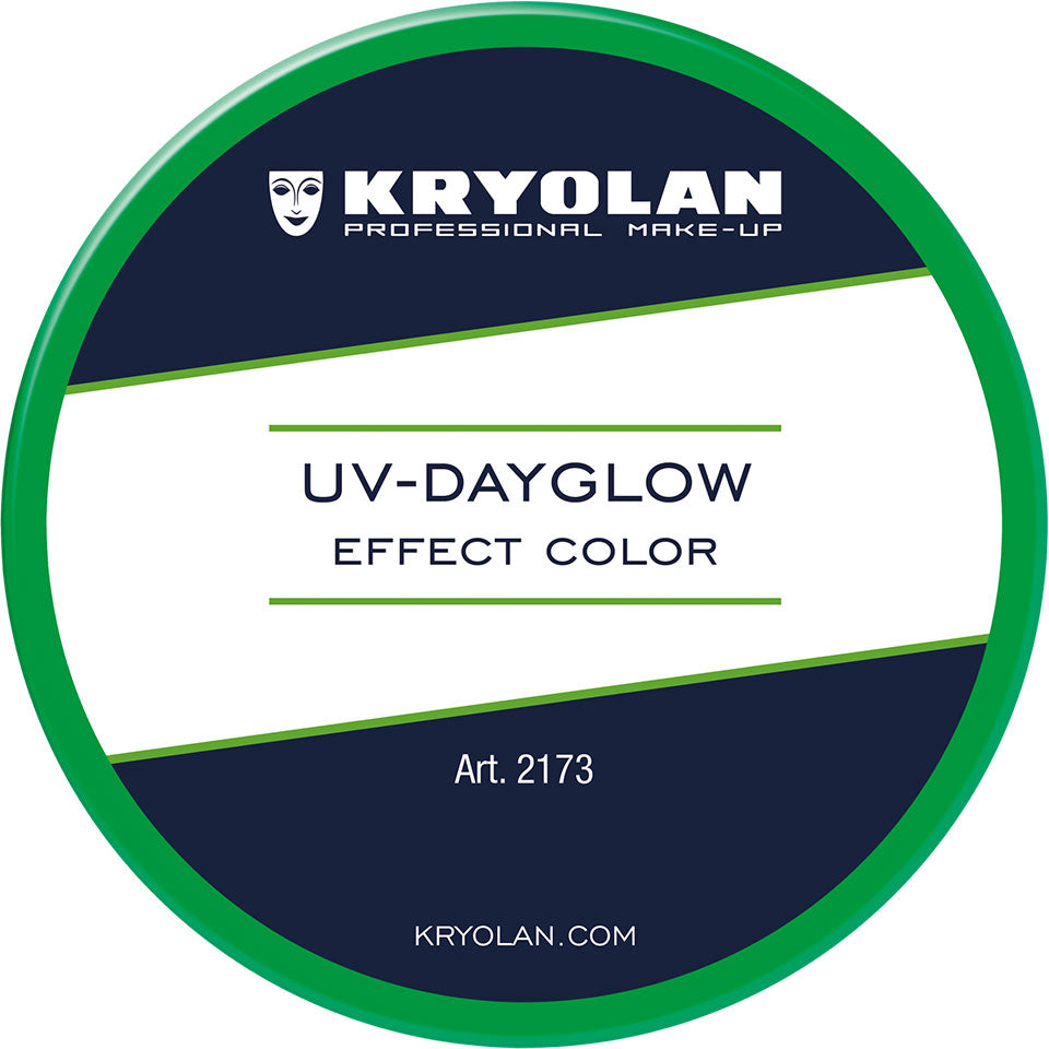 KRYOLAN UV-Dayglow Effect Color green – Neonfarbe für Schwarzlicht, 55ml