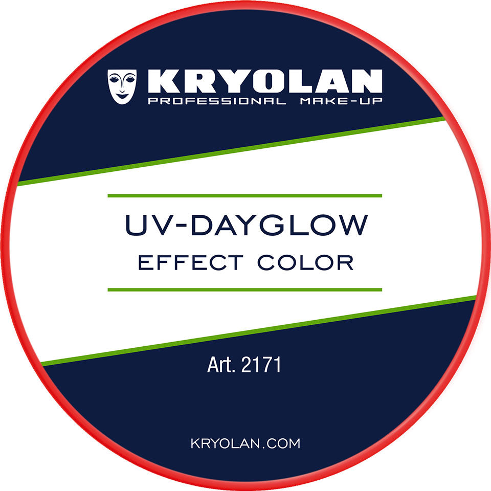 KRYOLAN UV-Dayglow Effect Color red – Neonfarbe für Schwarzlicht, 8ml