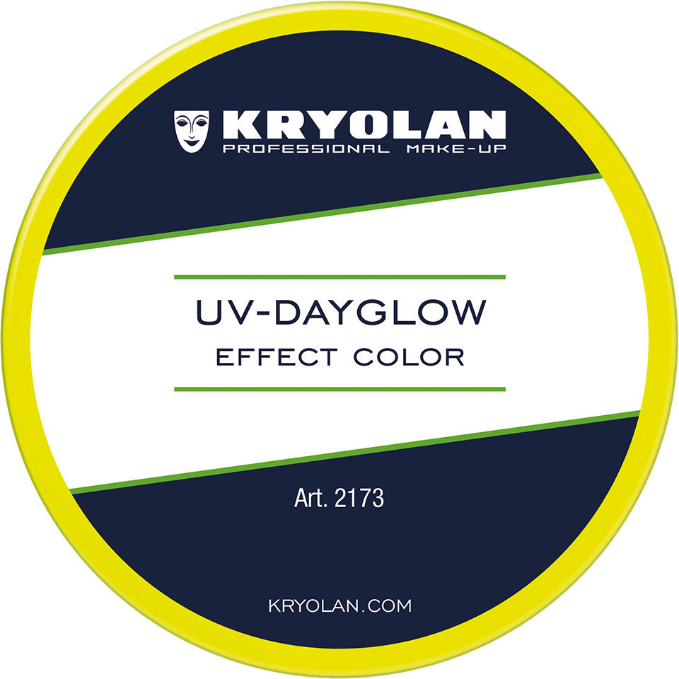 KRYOLAN UV-Dayglow Effect Color yellow – Neonfarbe für Schwarzlicht, 55ml