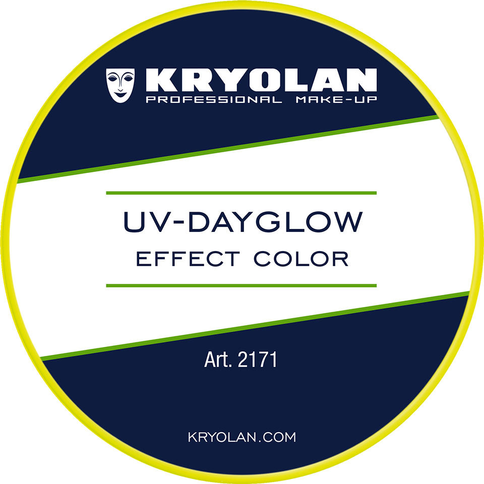 KRYOLAN UV-Dayglow Effect Color yellow – Neonfarbe für Schwarzlicht, 8ml