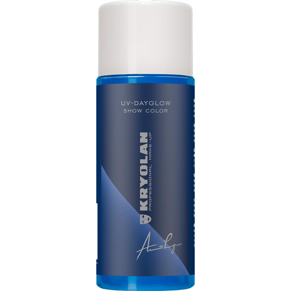 KRYOLAN UV-Dayglow Show Color UV blue – für Schwarzlicht, 100ml