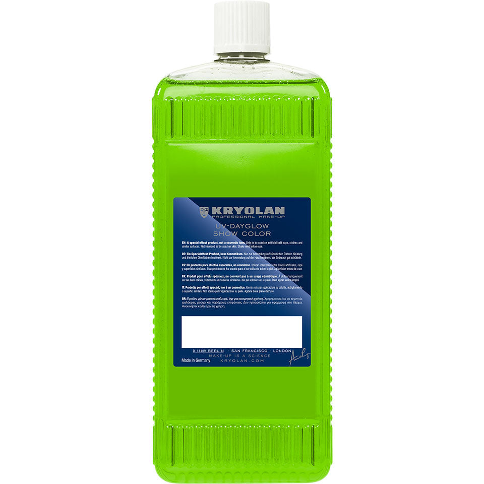 KRYOLAN UV-Dayglow Show Color UV green 33 g – für Schwarzlicht, 1000ml