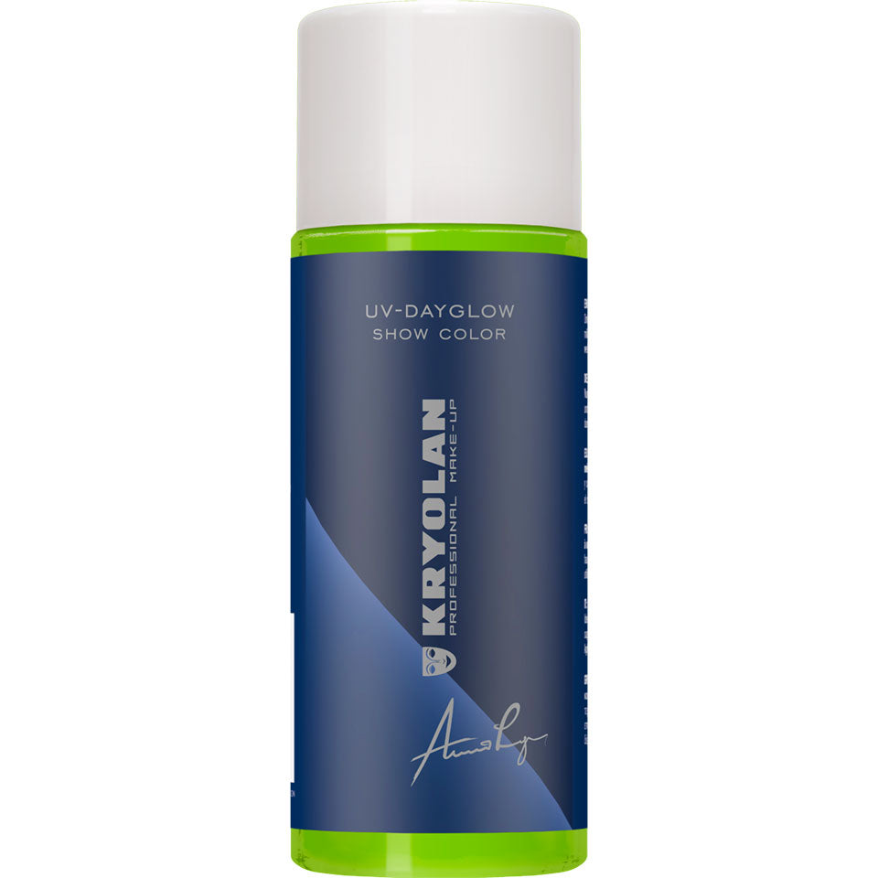 KRYOLAN UV-Dayglow Show Color UV green 33 G – für Schwarzlicht, 100ml