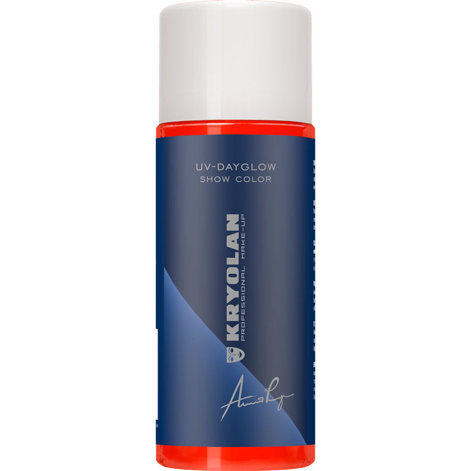 KRYOLAN UV-Dayglow Show Color UV orange – für Schwarzlicht, 100ml