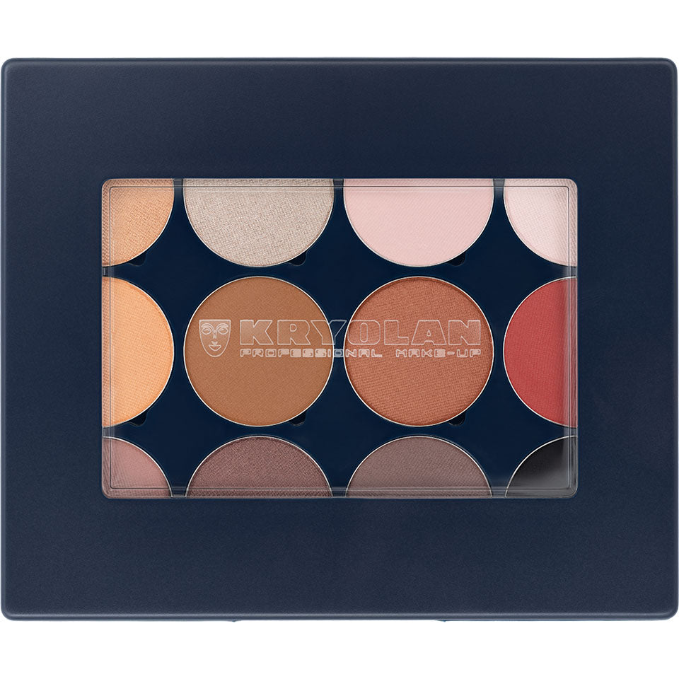 KRYOLAN Velvet Vision Eye Shadow Palette 12 Farben, 18g, geschlossen
