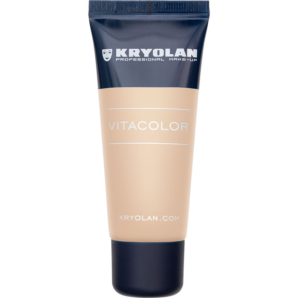 KRYOLAN Vitacolor F 1 – Creme-Foundation mit hoher Deckkraft, 40ml, Tube 
