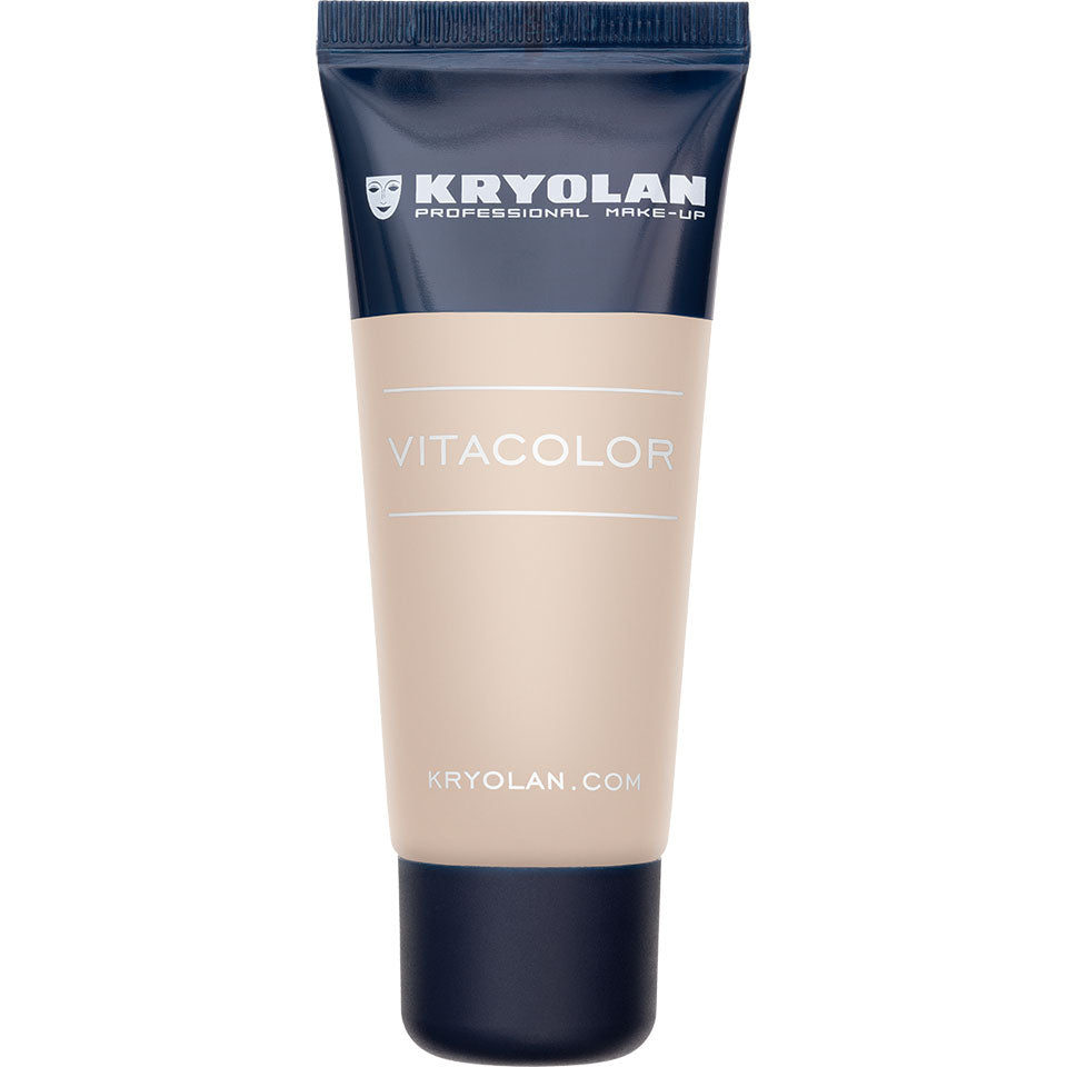 KRYOLAN Vitacolor ivory – Creme-Foundation mit hoher Deckkraft, 40ml, Tube 