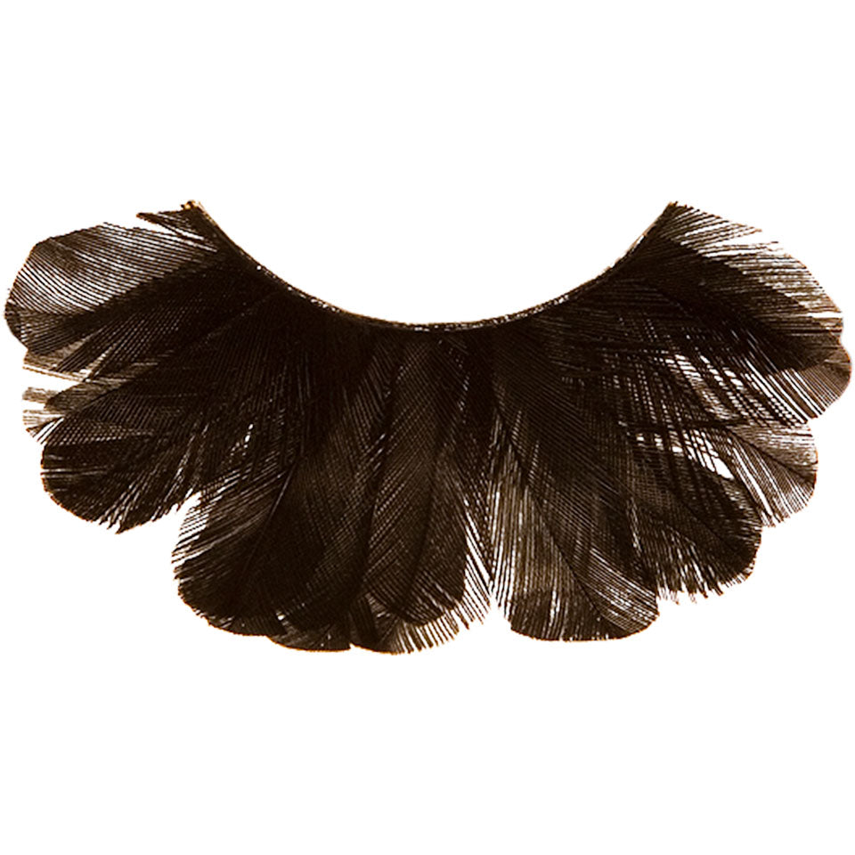 KRYOLAN Wimpern Peacock black – Burlesque Wimpern aus Pfauenfedern, 1Paar