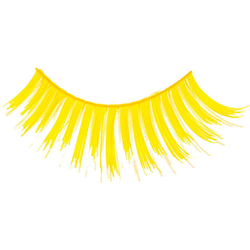 KRYOLAN Wimpern Show Bizz K22 – Gelbe Doll-Eye Lashes, 1paar