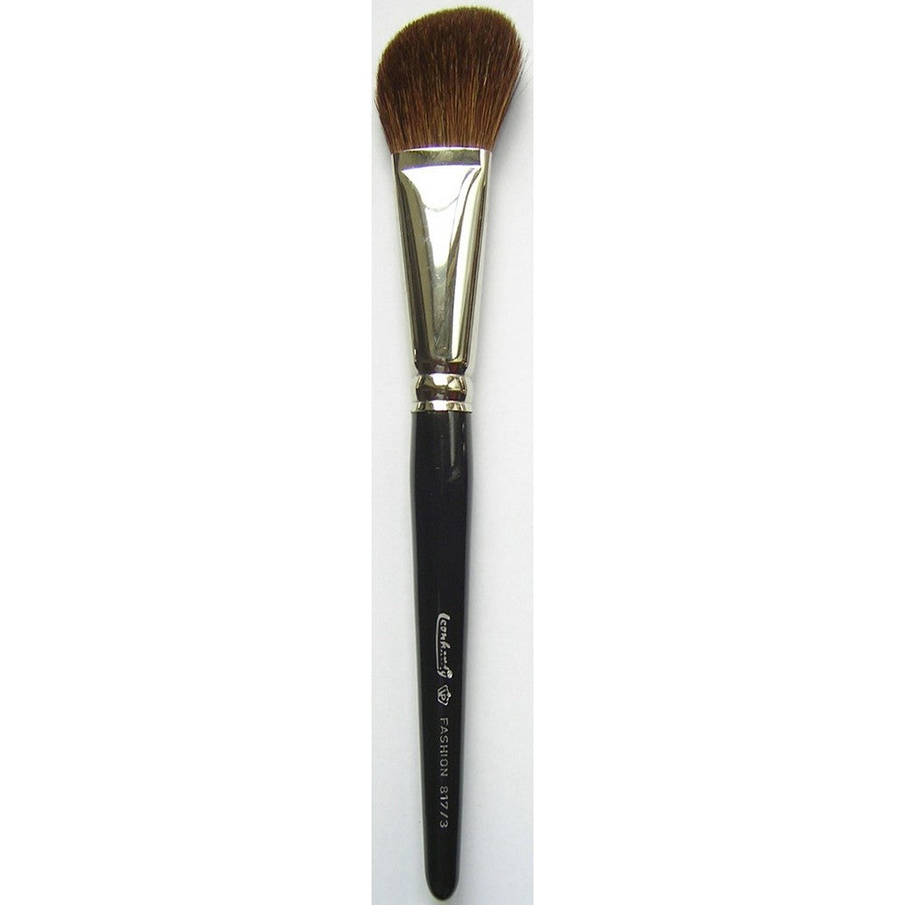 LEONHARDY FASHION Puderpinsel flach-schräg – Ziegenhaar, 1Stk