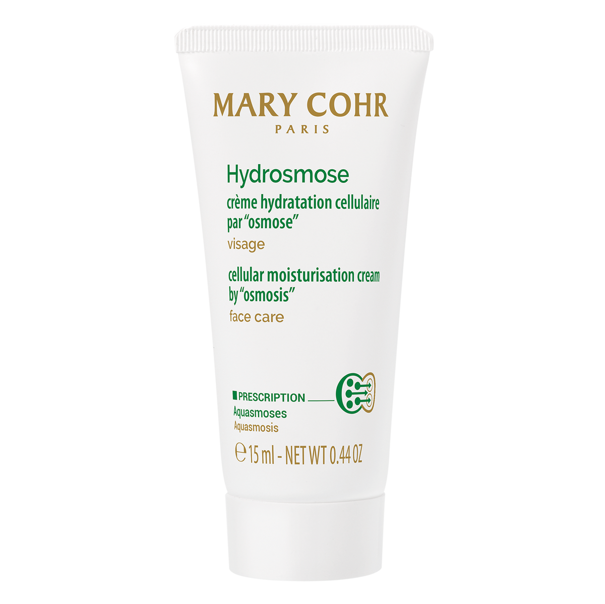 MARY COHR Creme Hydrosmose – Feuchtigkeitscreme Reisegröße, 15ml, Tube