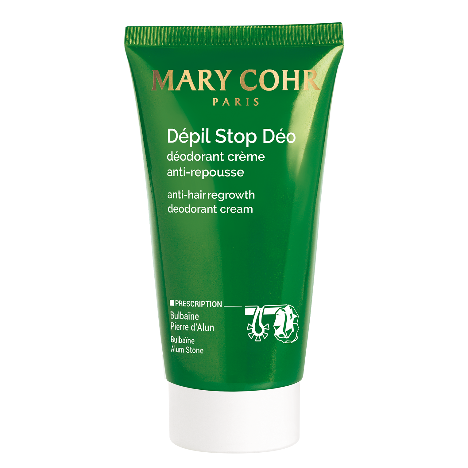 MARY COHR Dépil Stop Deo Creme  – mit Haarwuchs-hemmender Wirkung, 50ml, Tube