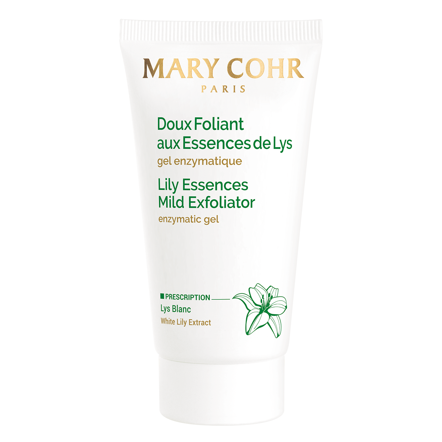 MARY COHR Doux Foliant aux Essences de Lys – sanftes Peeling ohne Körnchen, 50ml, Tube