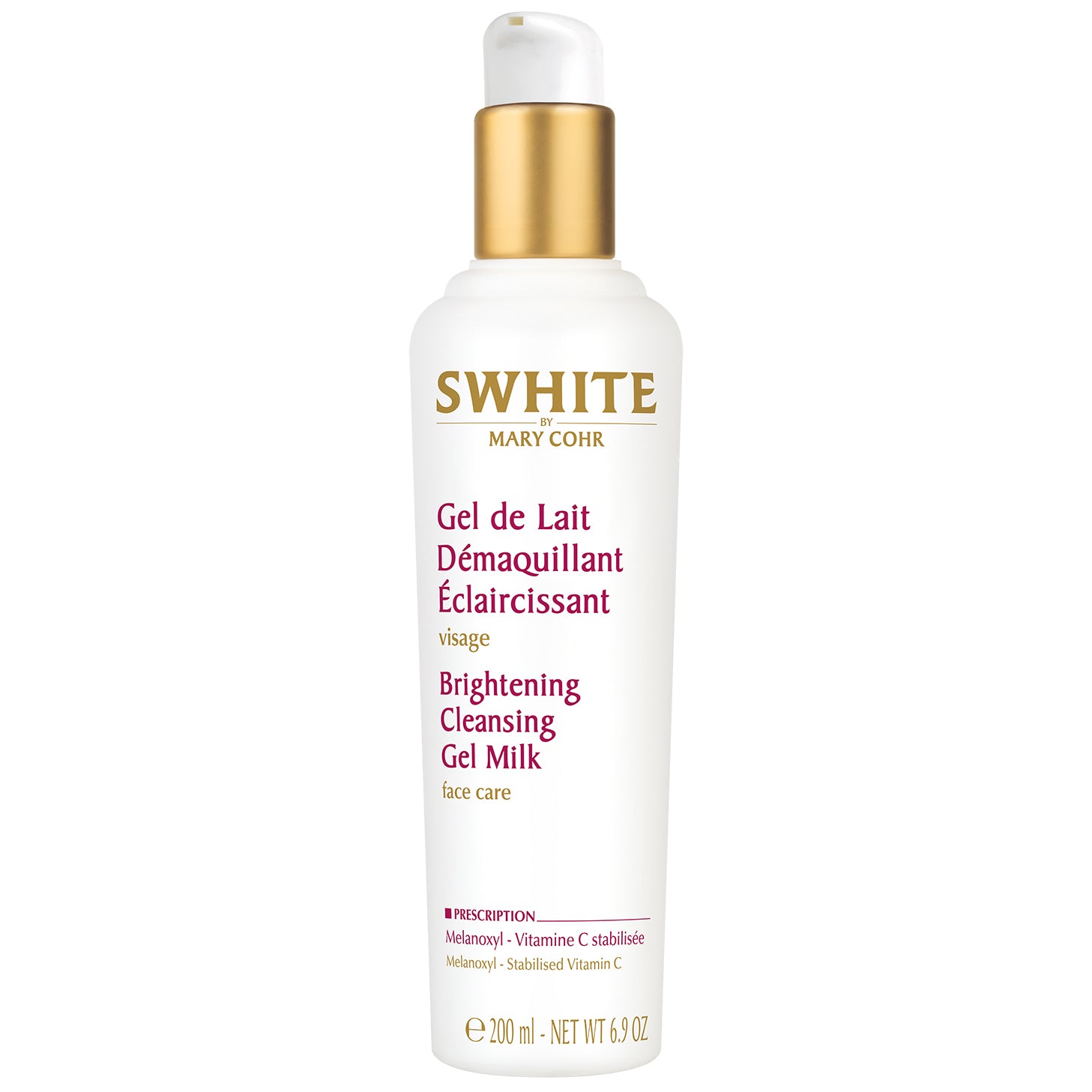MARY COHR Gel de Lait Demaquillant Eclaircissant – Reinigungsmilch mit aufhellender Wirkung, 200ml