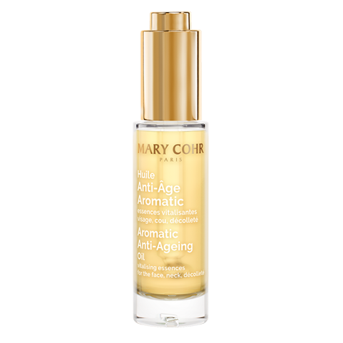 MARY COHR Huile Anti-Age Aromatic  – Anti-Aging Gesichtsöl, 30ml, Pumpspender