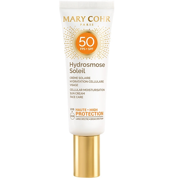 MARY COHR Hydrosmose Soleil SPF50 Face Cream  – Feuchtigkeitsspendende Sonnencreme, 50ml, Tube