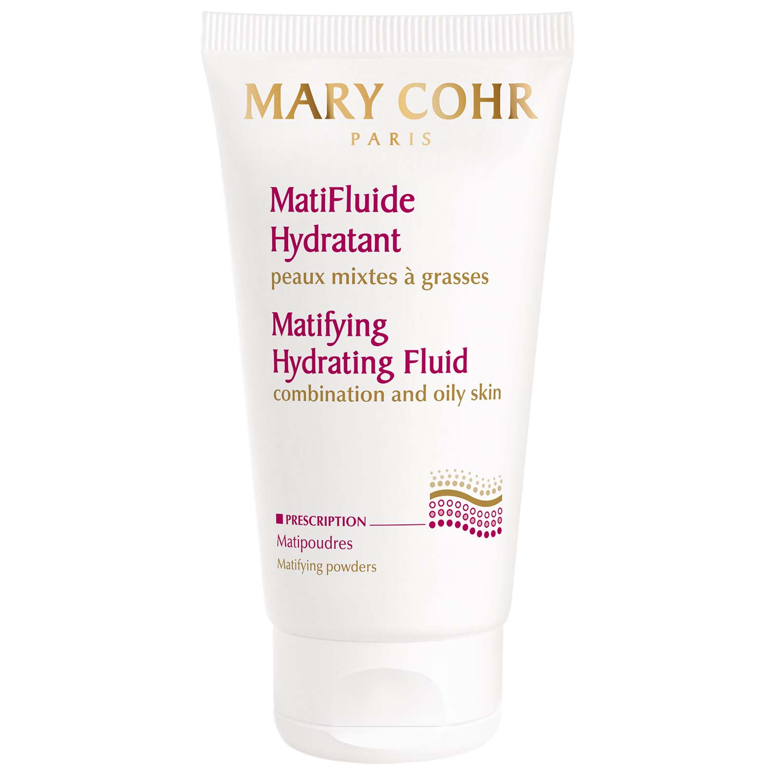 MARY COHR MatiFluide Hydratant – Feuchtigkeitspflege für Misch- & ölige Haut, 50ml, Tube