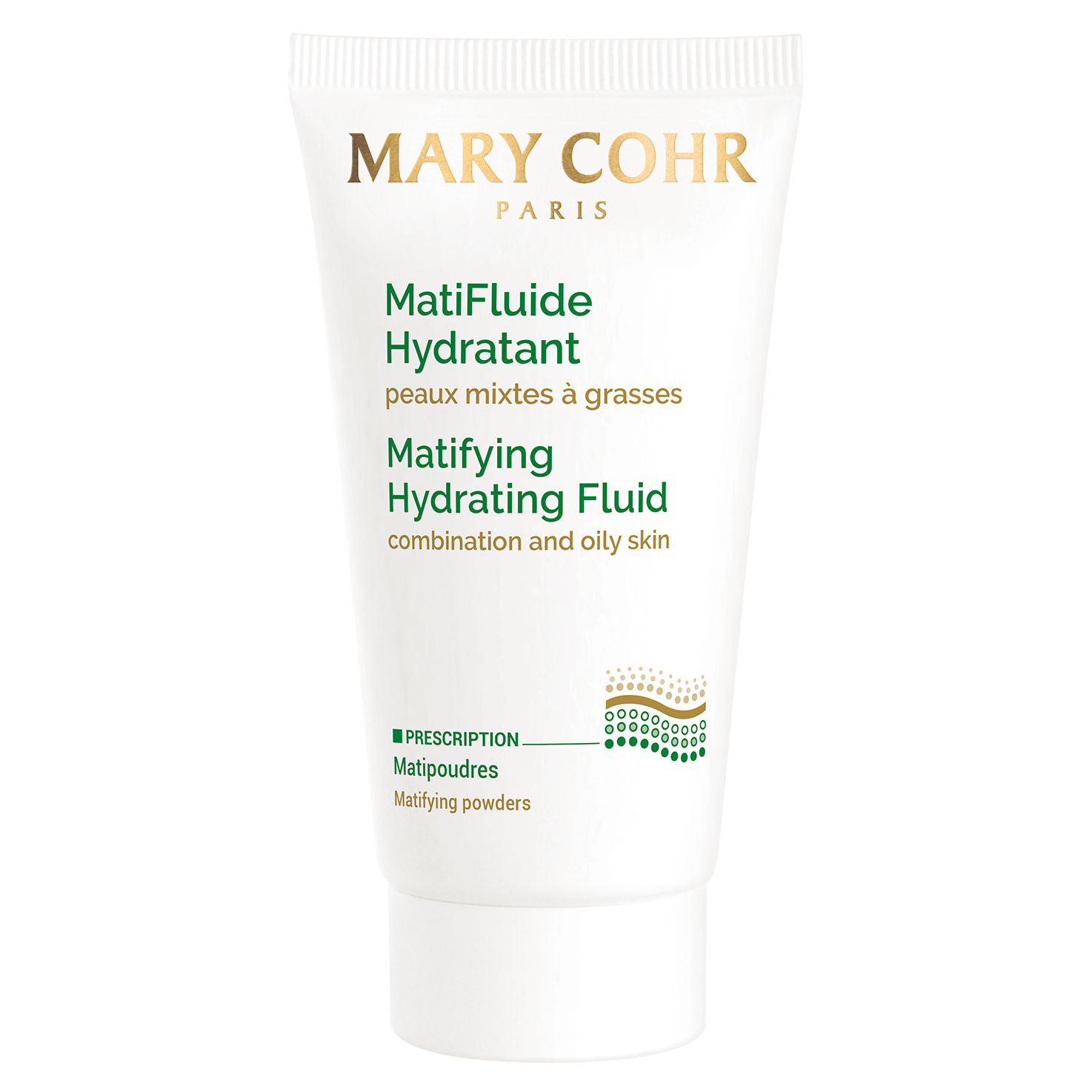 MARY COHR MatiFluide Hydratant – Feuchtigkeitspflege für Misch- & ölige Haut, 50ml, Tube