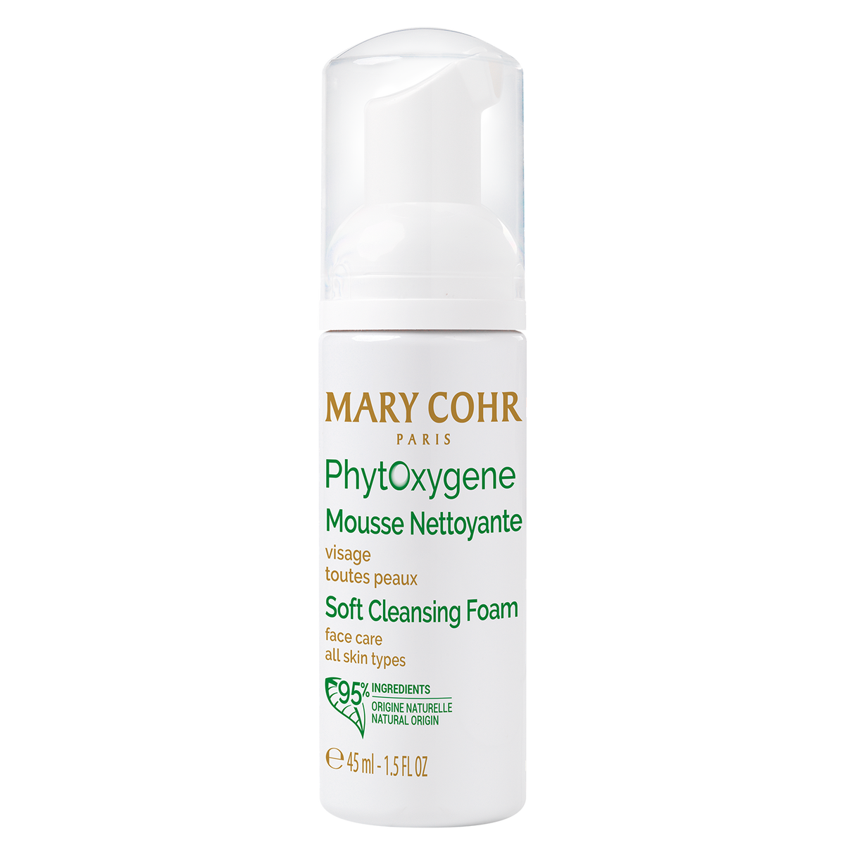 MARY COHR Mousse Phytoxygene - Soft Cleansing Foam – Reisegröße, 45ml
