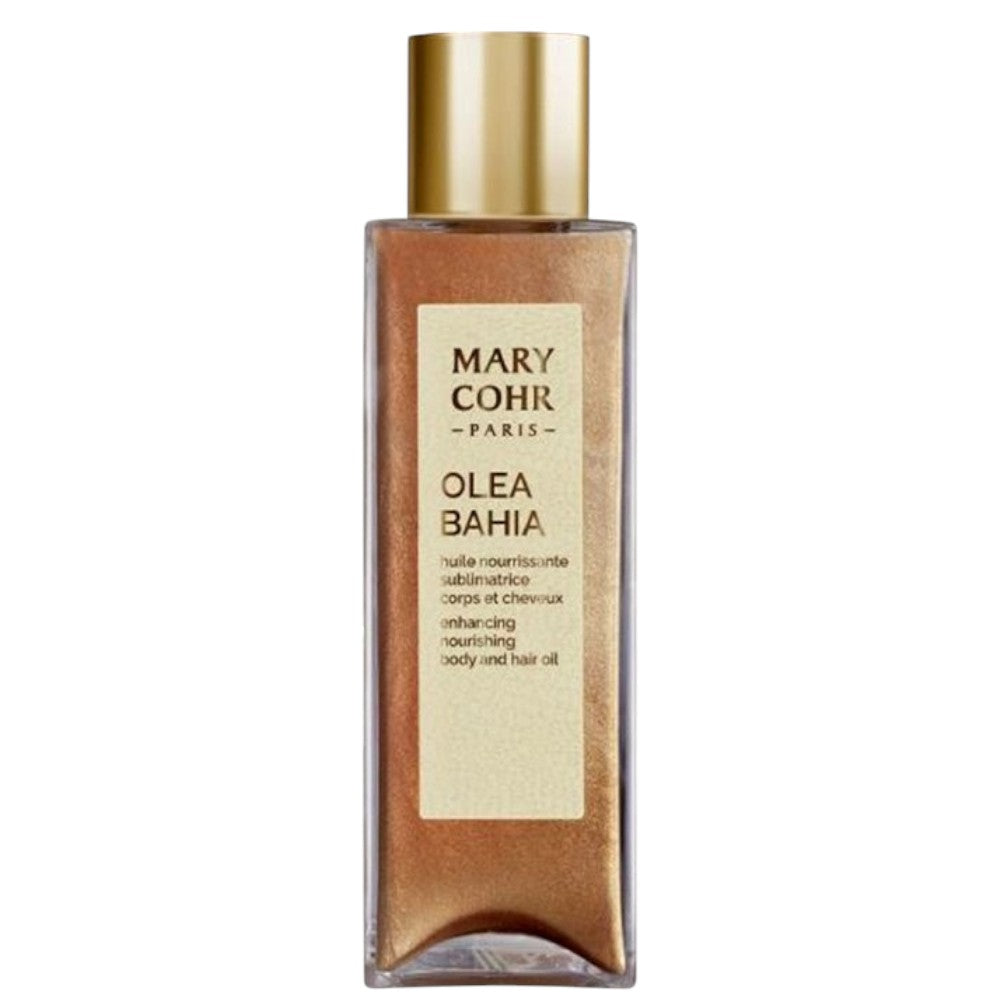 MARY COHR Olea Bahia Body & Hair Oil  – Schimmerndes Pflegeöl für Haut & Haar, 100ml, Spenderflasche