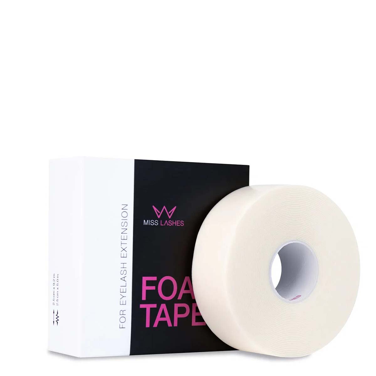 MISS LASHES Foam Tape, 2,5x500cm, Klebeband und Umkarton
