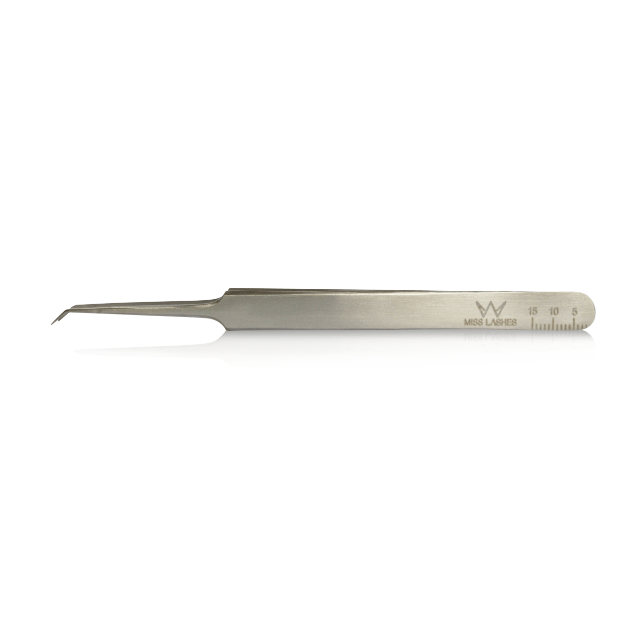 MISS LASHES Pinzette silber mini L , 4mm
