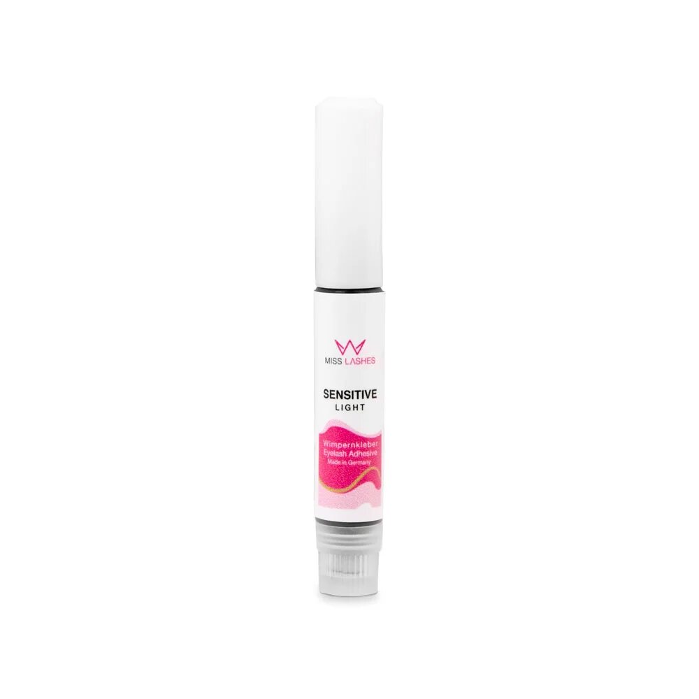MISS LASHES Sensitiv Light Kleber – für Wimpernverlängerung, 2g, Spender geschlossen