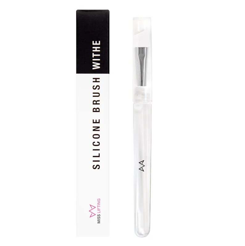 MISS LASHES Silikon Brush – weiß, 1Stk, Bürste und Umkarton