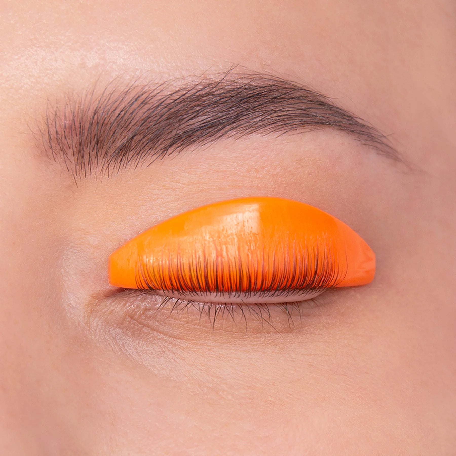 MISS LASHES Silikon Pads Neon CC-Curl  – Größe S orange, 4Paar, Pad auf Augenlid