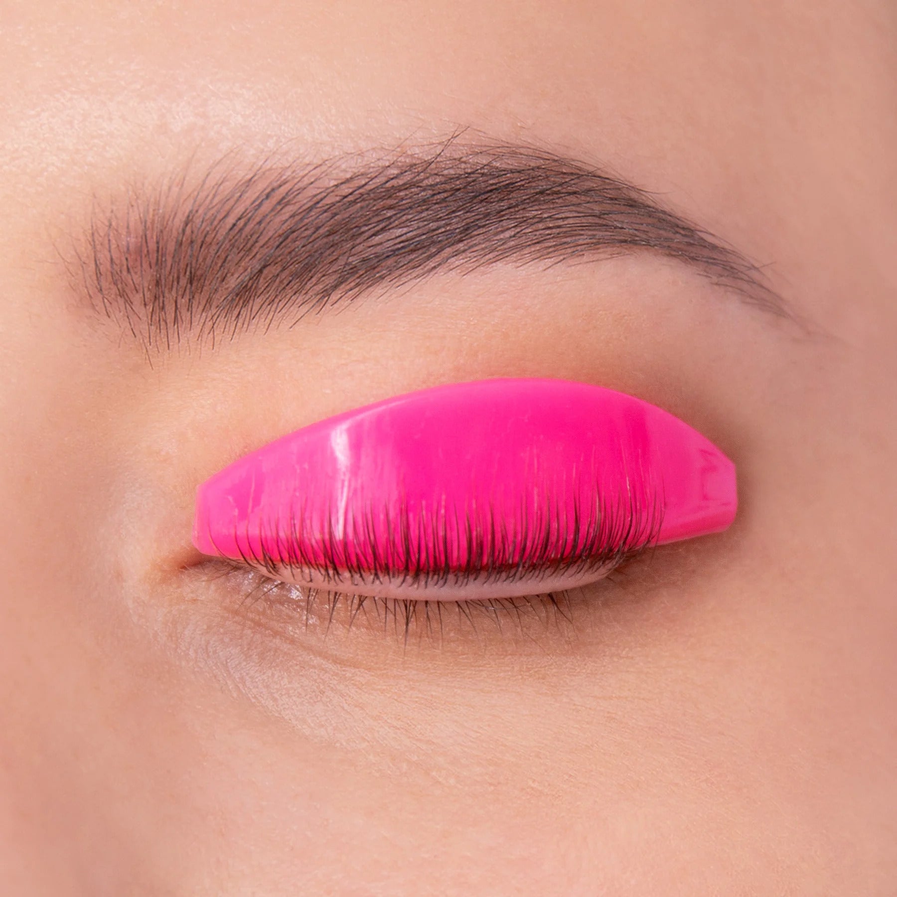 MISS LASHES Silikon Pads Neon CC-Curl  – Größe M pink, 4Paar, Pad auf Augenlid