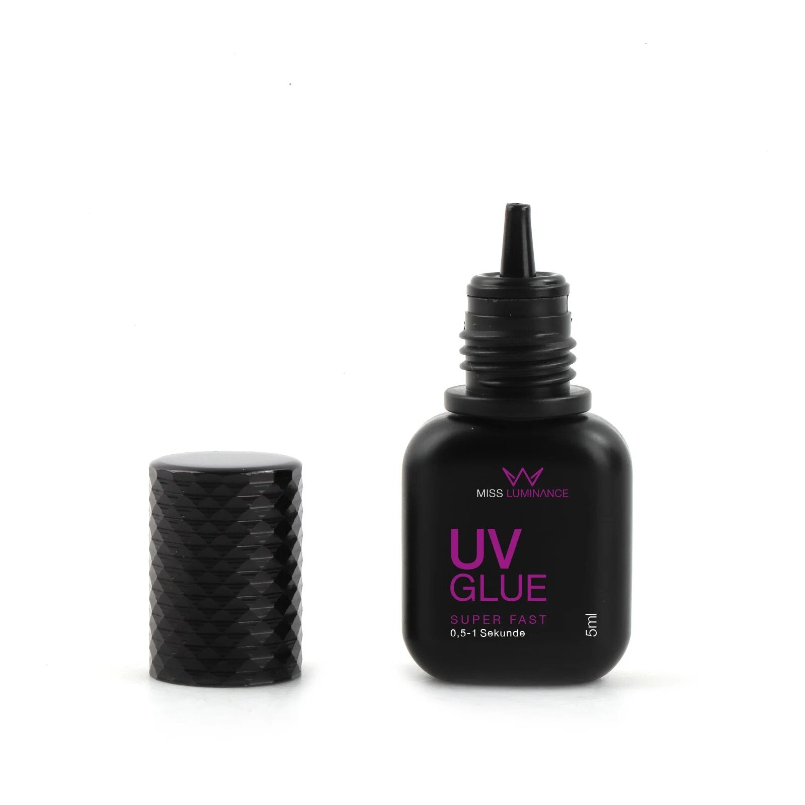 MISS LASHES UV Kleber – für Wimpernverlängerung, 5ml, Flasche offen