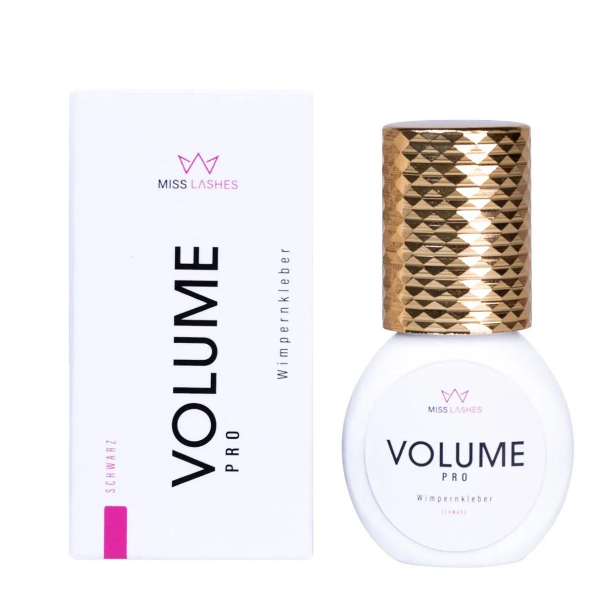 MISS LASHES Wimpernkleber  Volume Pro – für Wimpernverlängerung, 5g, Spender und Umkarton