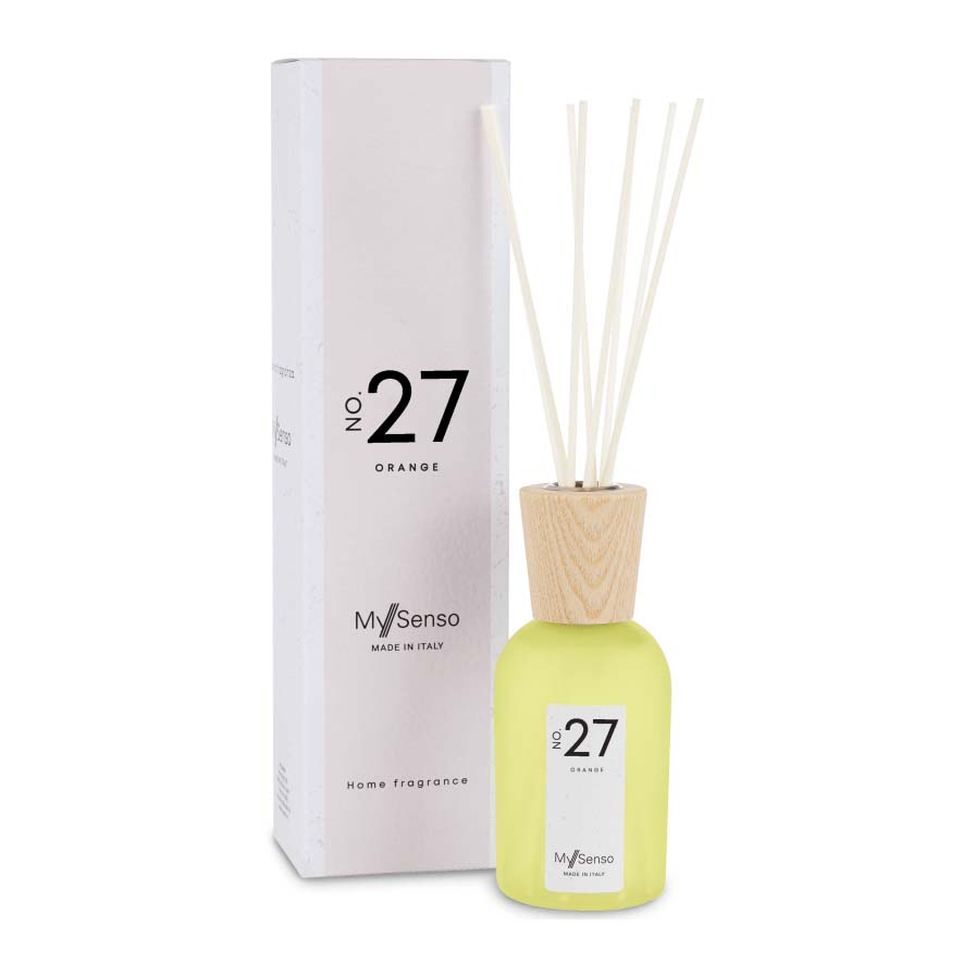 MYSENSO Raumduft N°27 Orange, 240ml, Flacon Duftstäbchen und Umkarton