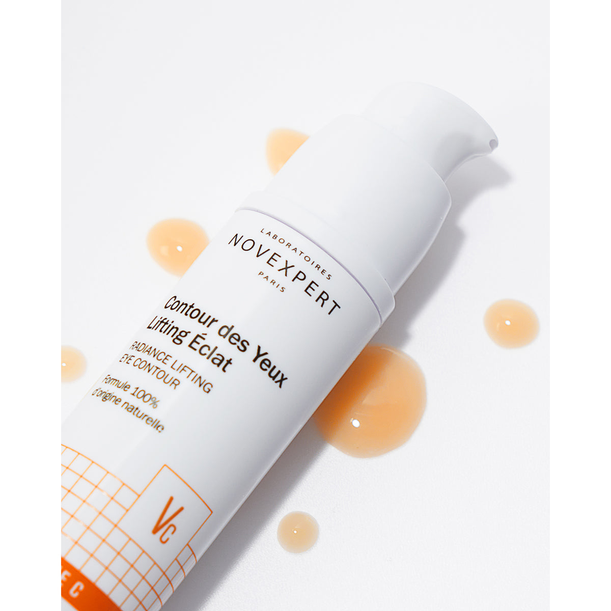 NOVEXPERT Radiance Lifting Eye Contour – 15ml, Pumpspender und Augengelprobe