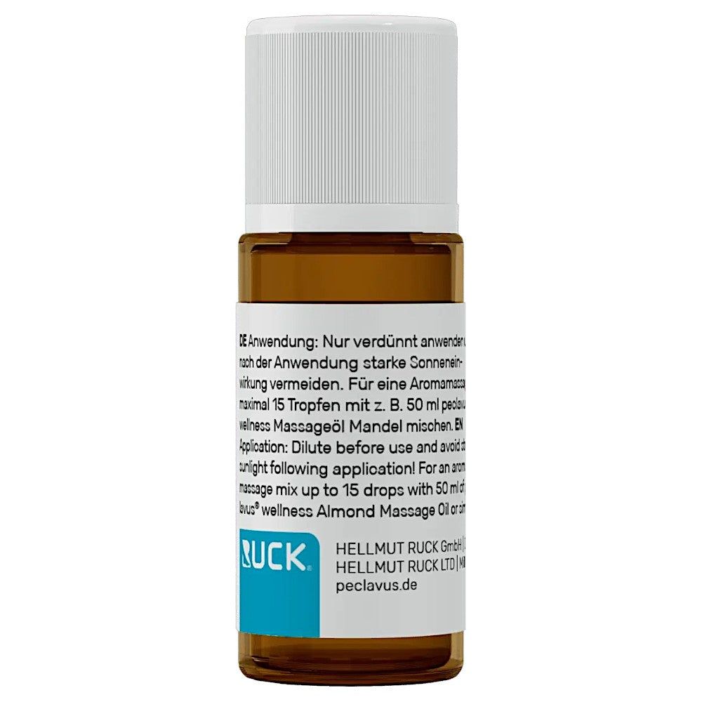 PECLAVUS Ätherisches Öl Orange , 10ml, Flasche Rückseite