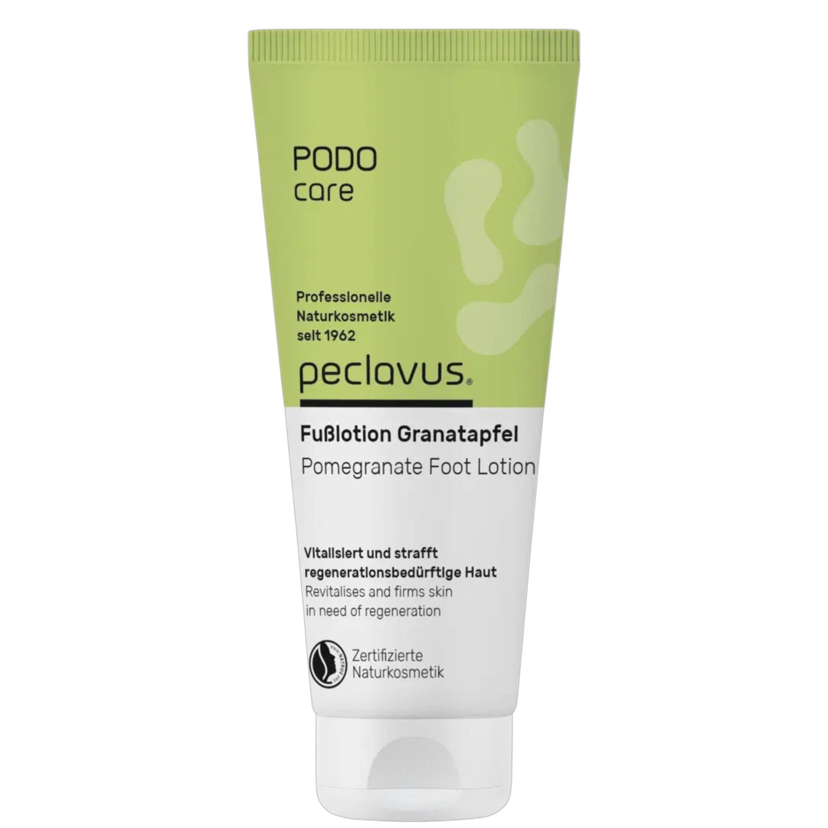 PECLAVUS Fußlotion Granatapfel – leichte vegane Fußpflege, 100ml, Tube
