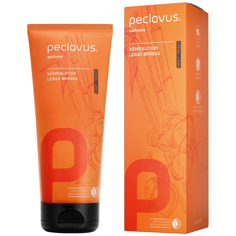 PECLAVUS Körperlotion Lemon Bambus , 200ml, Tube und Umkarton